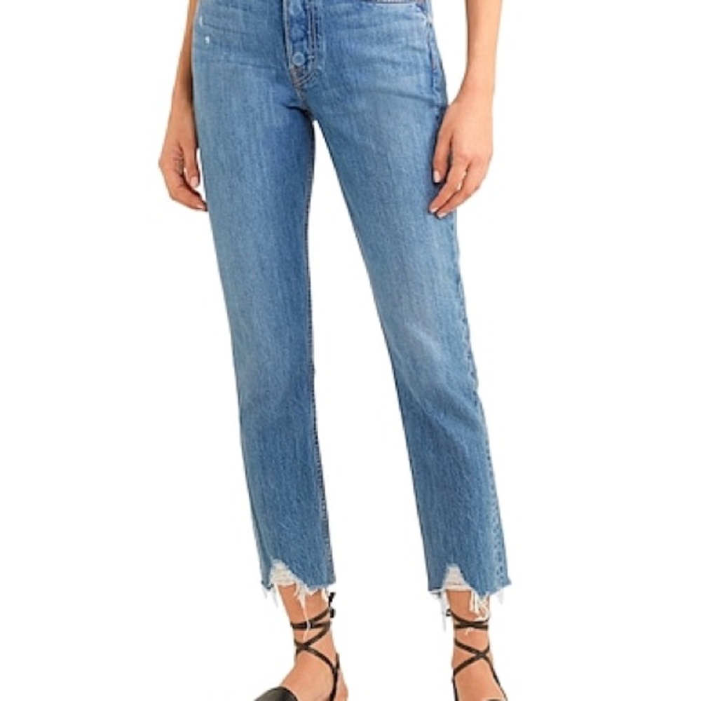 GRLFRND Karolina High-Rise Straight Crop Jeans